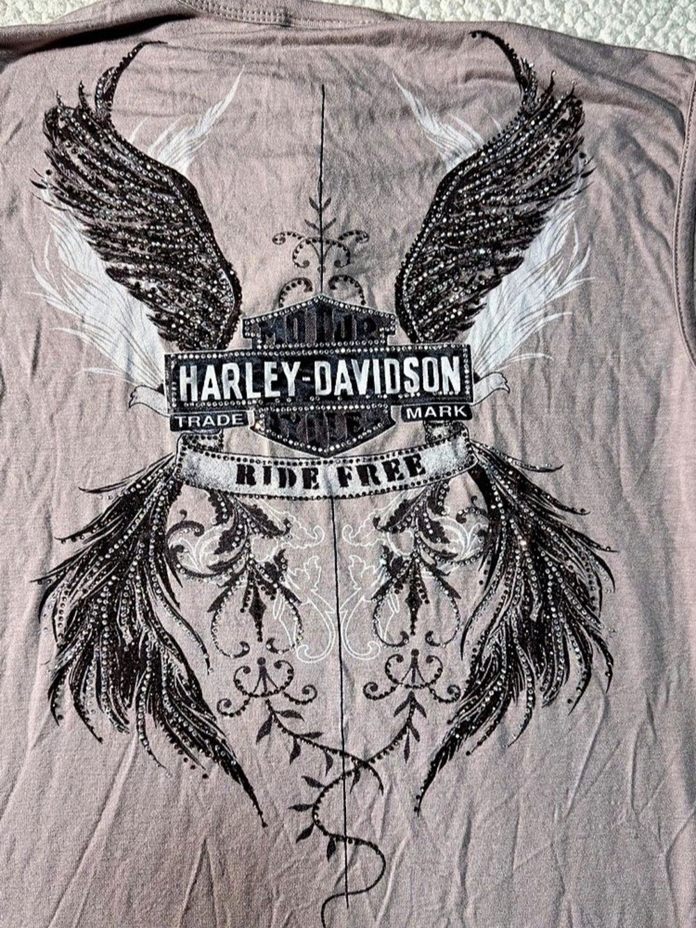 Harley-Davidson Graphic Tank Top Gray Size Medium